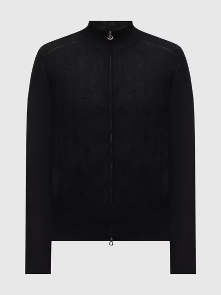 Шелковый кардиган Stefano Ricci черный
