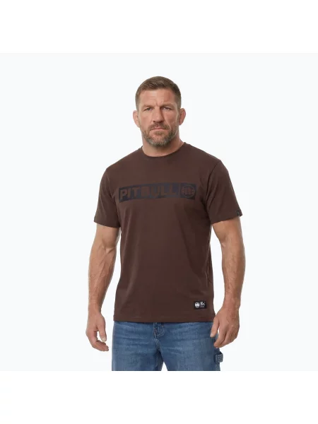 Tricou pentru bărbați Pitbull Hilltop chocolate