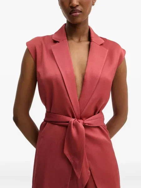 Bluzka Karl Lagerfeld bez rękawów pomarańczowa