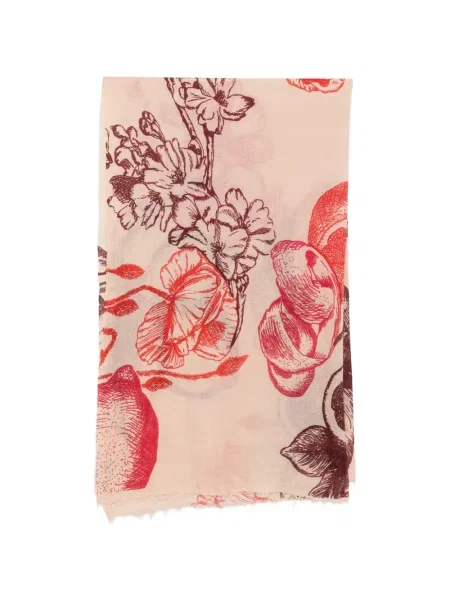 Fular Mouleta cu model floral cu imagine