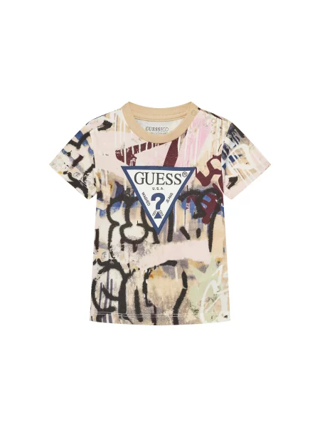 Guess T-Shirt Έγχρωμο Regular Fit