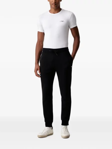 Cămașă Emporio Armani cu imagine alb