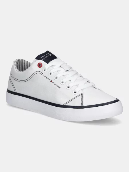 Ниски кецове Tommy Hilfiger TH HI VULC LOW CORE ITHACA бяло