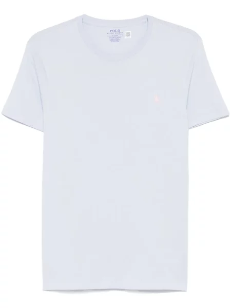 Siuvinėta dryžuota polo marškinėliai Polo Ralph Lauren balta