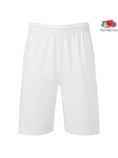 Pantaloni scurți Fruit Of The Loom din jerseu alb