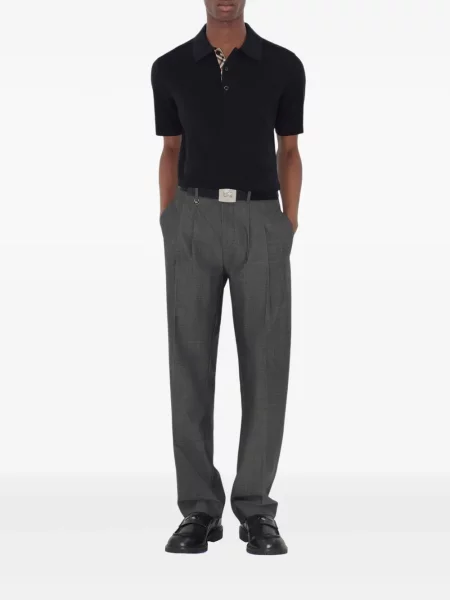 Polo Burberry de lână albastru