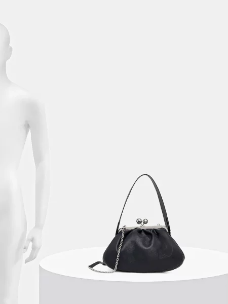 Шкіряна сумочка Weekend Max Mara CUBICO синій