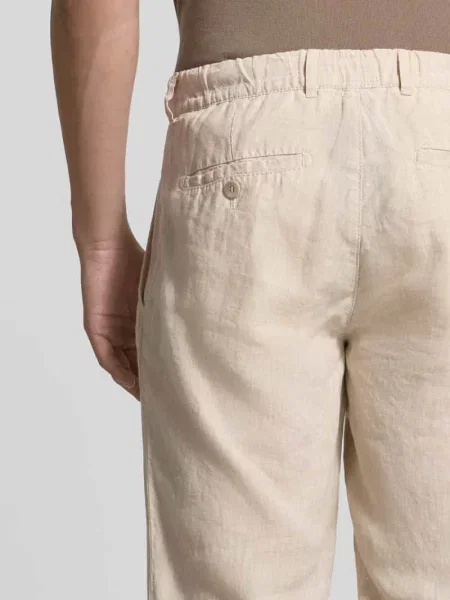 Spodnie z lnu o kroju slim fit z czystego lnu model Fabio' Brax