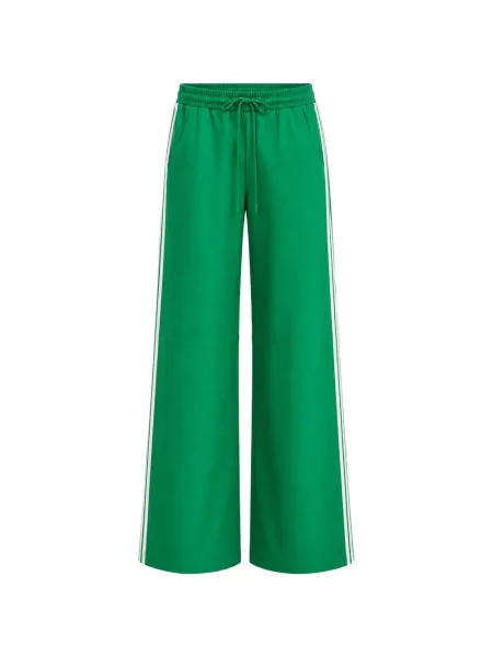 Pantaloni Sprwmn cu dungi alergare cu cordon verde