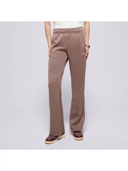 Nike Spodnie W Nsw Nk Wr Mr Poly Knit Pnt brązowe