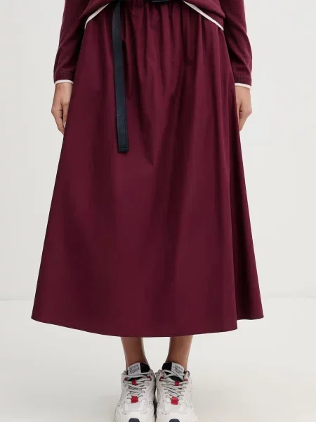 United Colors of Benetton spódnica bordowa