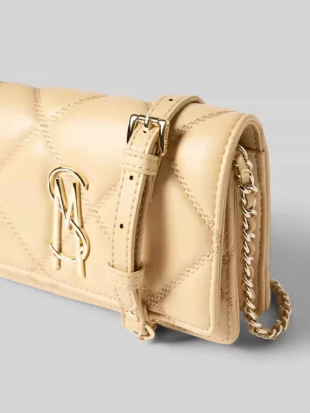 Torba na długim pasku z aplikacją z logo model ‘Bendue’ Steve Madden beżowa