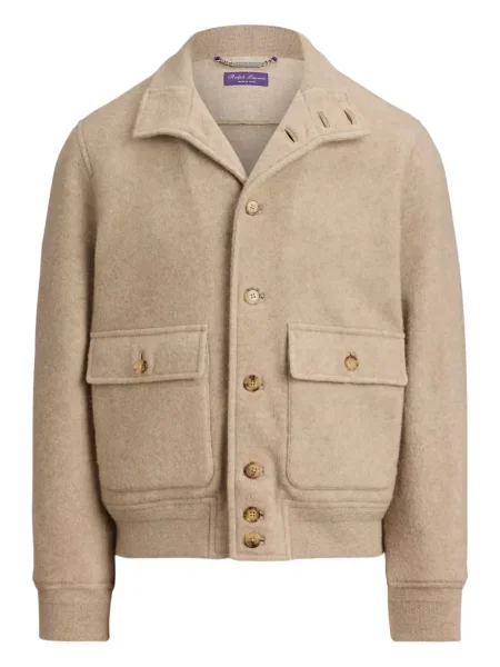 Cardigan Ralph Lauren Purple Label din fleece violet