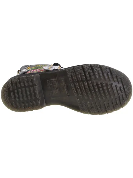 Pantofi Dr. Martens cu model floral negru