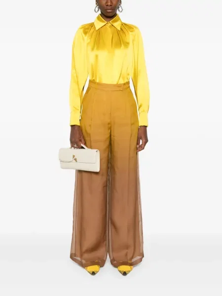 Pantaloni Max Mara galben