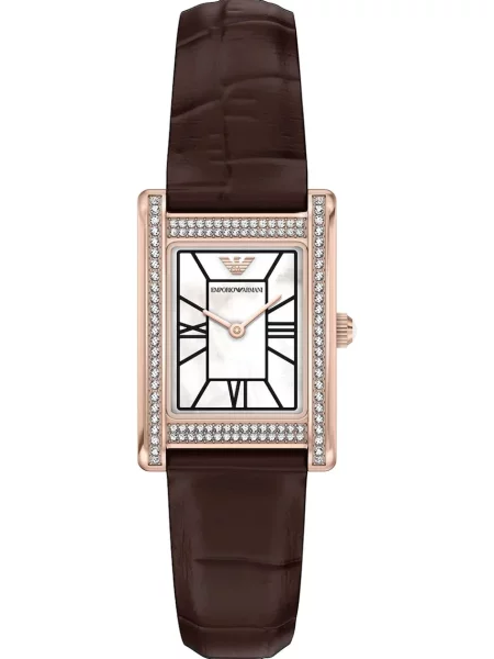 Emporio Armani hodinky Genni hnědé