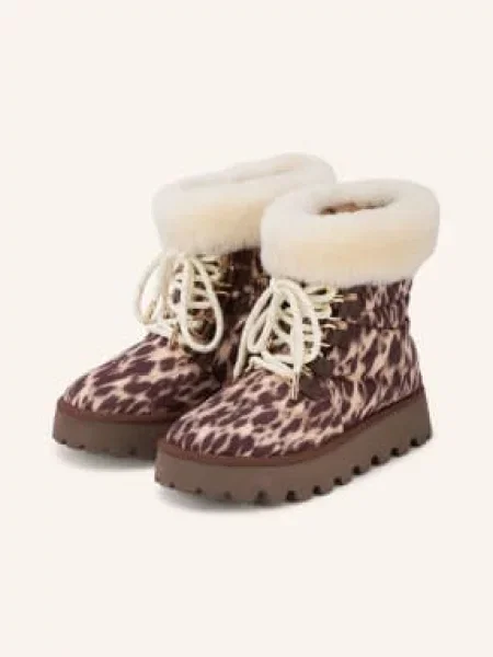 Marc Cain Boots S Platformou seal brown hnědé