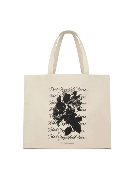 Geantă shopper Karl Lagerfeld Jeans bej