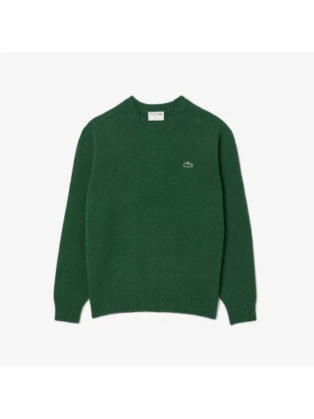 Lacoste Sweter Z Francuskiej Wełny Slub zielony