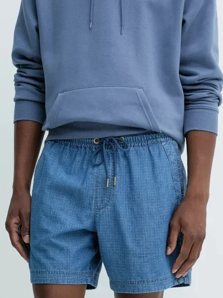 Дънков къс панталон от Tommy Jeans мъжки тъмносиньо синьо