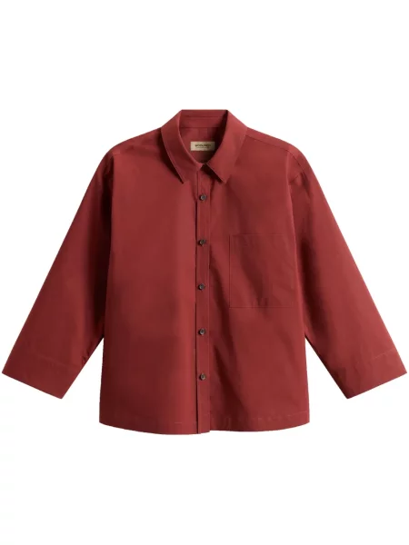 Cămașă Woolrich din poplin roșu