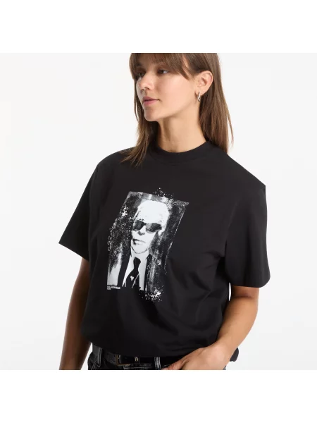 T-shirt Karl Lagerfeld Jeans Reg Karl Kameo Tee Black L μαύρο