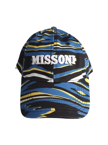 Czapka z daszkiem Missoni niebieska