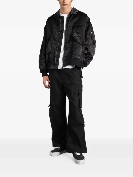 Карго панталони Comme Des Garçons Homme с връзки черно