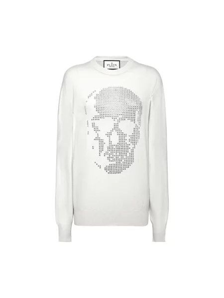 Sweter Philipp Plein biały