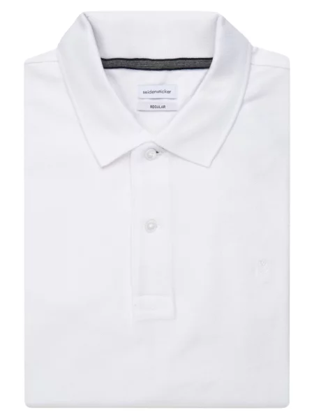 Seidensticker Koszulka Polo Krój Regular Fit weiss biała
