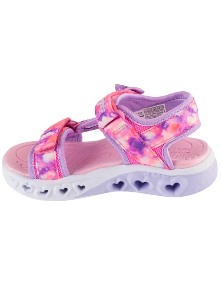 Sandały dziewczęce S-Lights: Flutter Hearts Sandal Blurry Love niebieskie