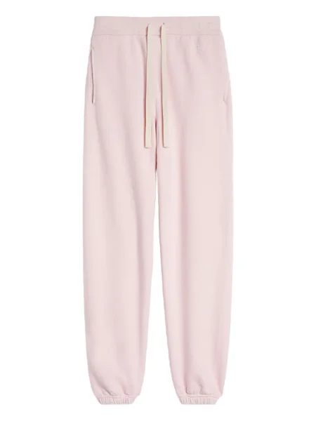 Pantaloni Jil Sander din material terry roz