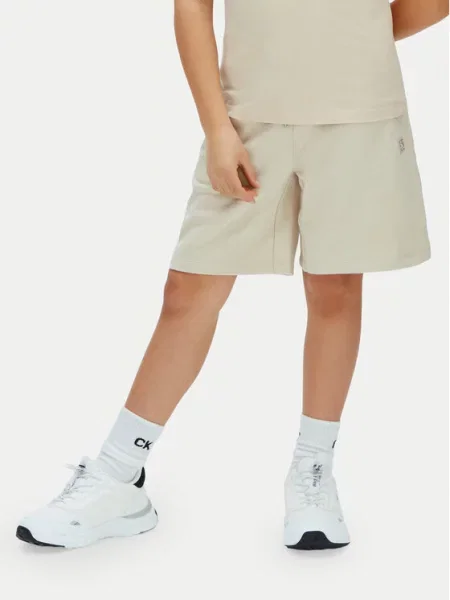 Calvin Klein Jeans Αθλητικό σορτς Mini Badge μπεζ