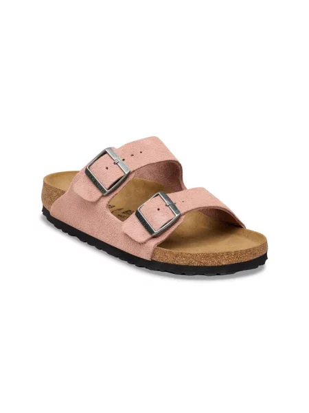 Birkenstock Arizona Suede Leather Regular Fit Kobiety Sandały Birkenstock Size: różowy