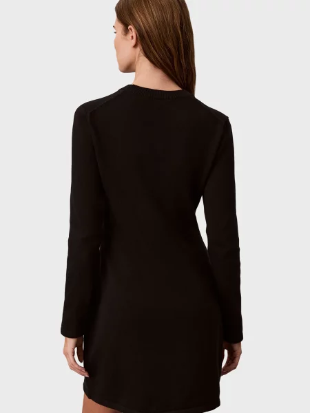 Платье Calvin Klein с лого черное