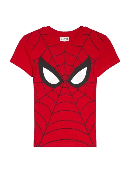 Bershka Tricou roșu / negru alb