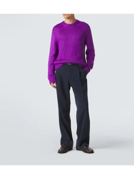 Pulover Saman Amel de mătase violet