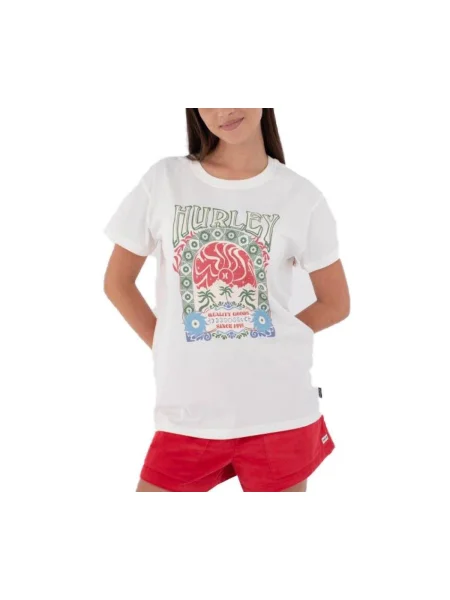 Tricou Hurley alb