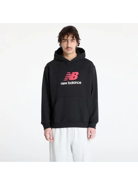 Froté mikina s kapucí New Balance černá