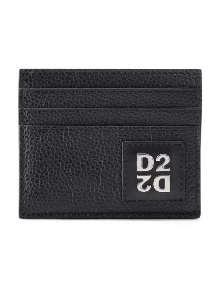 Portfel Dsquared2 skórzany czarny
