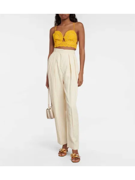 Cropped felső Stella Mccartney sárga