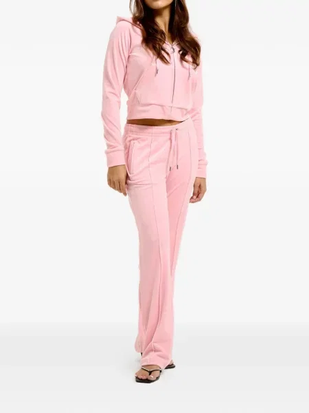 Είδος βελούδου hoodie Juicy Couture ροζ