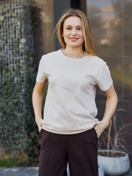 Футболка Umon бавовна/еластан бежевий