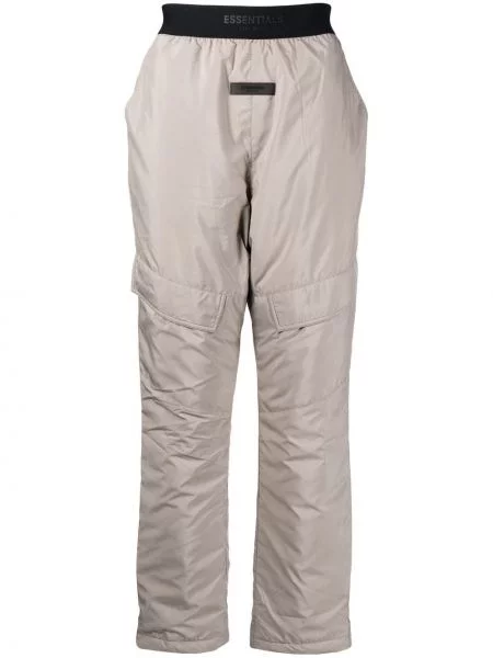 Pantaloni Fear Of God Essentials cu aplicații maro