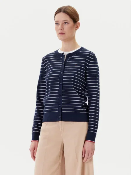 Tommy Hilfiger Cardigan Bleumarin alb