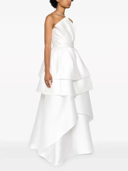 Maxi šaty Alberta Ferretti biela