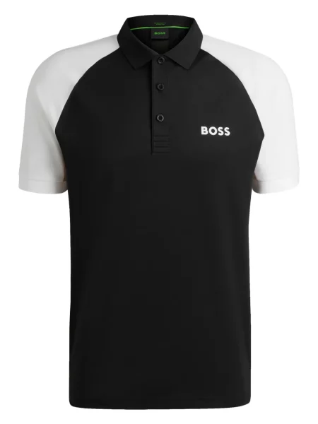 Поло тениска Boss черно