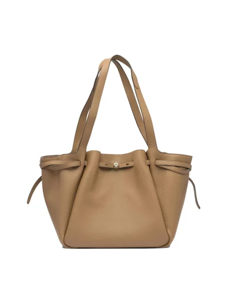 Torebka Tory Burch skórzana brązowa