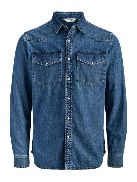 JACK & JONES Košulja JJEWESTERN traper plavi