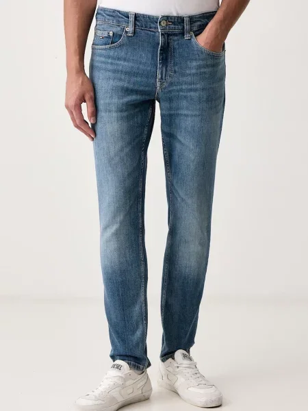 Tommy Jeans blugi slim fit pentru bărbați albastru